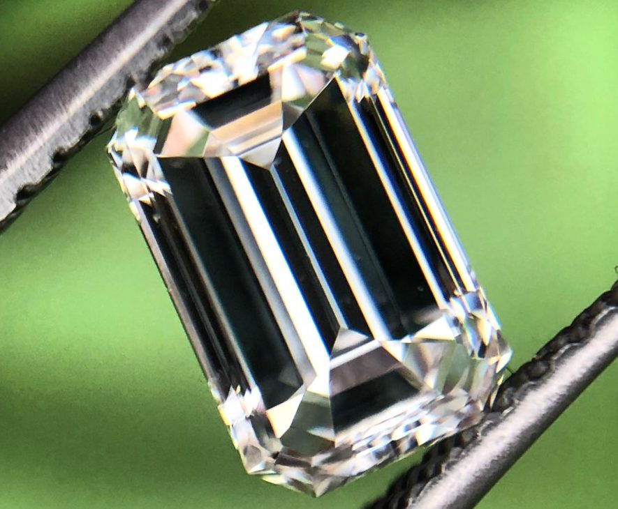 Atlanta emerald cut buyers, loose diamond example.