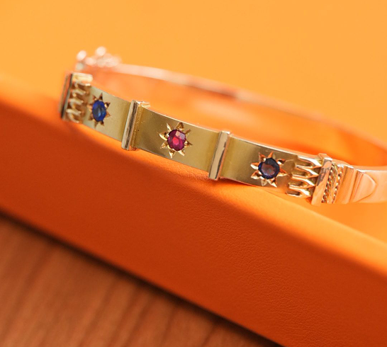 Gold, Emerald & Diamond in 14k Yellow Gold Bracelet. 1.50ct TDW. (Copy)
